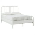 thumbnail image 2 of Weston Home Leona Metal Spool Panel Queen Bed, White, 2 of 10