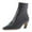Black, variant on FSJ Women Comfortable Kitten Low Heel Ankle Boots Pointed Closed Toe Back Zipper Booties Dress Party Casual Shoes Size 8 Black