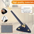 thumbnail image 3 of Lieonvis 360 Degree Rotatable Adjustable Cleaning Mop, Long Handle Triangular Mop, Reusable Spin Mop, Stainless Steel Handle Mop, Multifunctional Wet and Dry Mop for Floor/Ceiling/Wall, 3 of 9