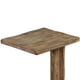 thumbnail image 3 of Mesa auxiliar en C Benzara Dazy, madera rústica de caoba, 38 x 32 cm, 3 of 6