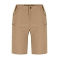 thumbnail image 4 of THDHVS Mens Shorts,Cargo Shorts for Men,Men's Belted Long Cargo Shorts for Men Knee Length Mens Cargo Shorts Coffee XL, 4 of 6