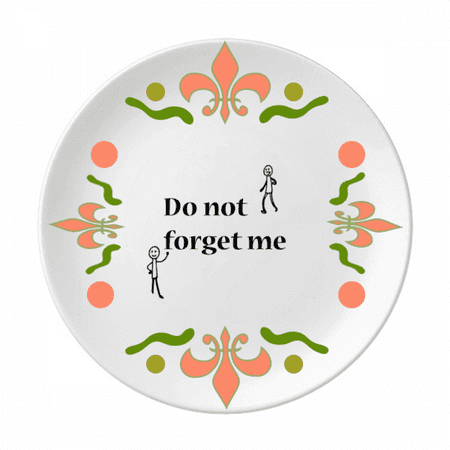 

Don t Forget Me Sad Art Deco Fashion Flower Ceramics Plate Tableware Dinner Dish