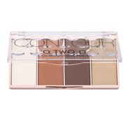 huibaojia OTWOO 4 Color Face Shading Contour Powder Palette Bronzer Blusher Cosmetics