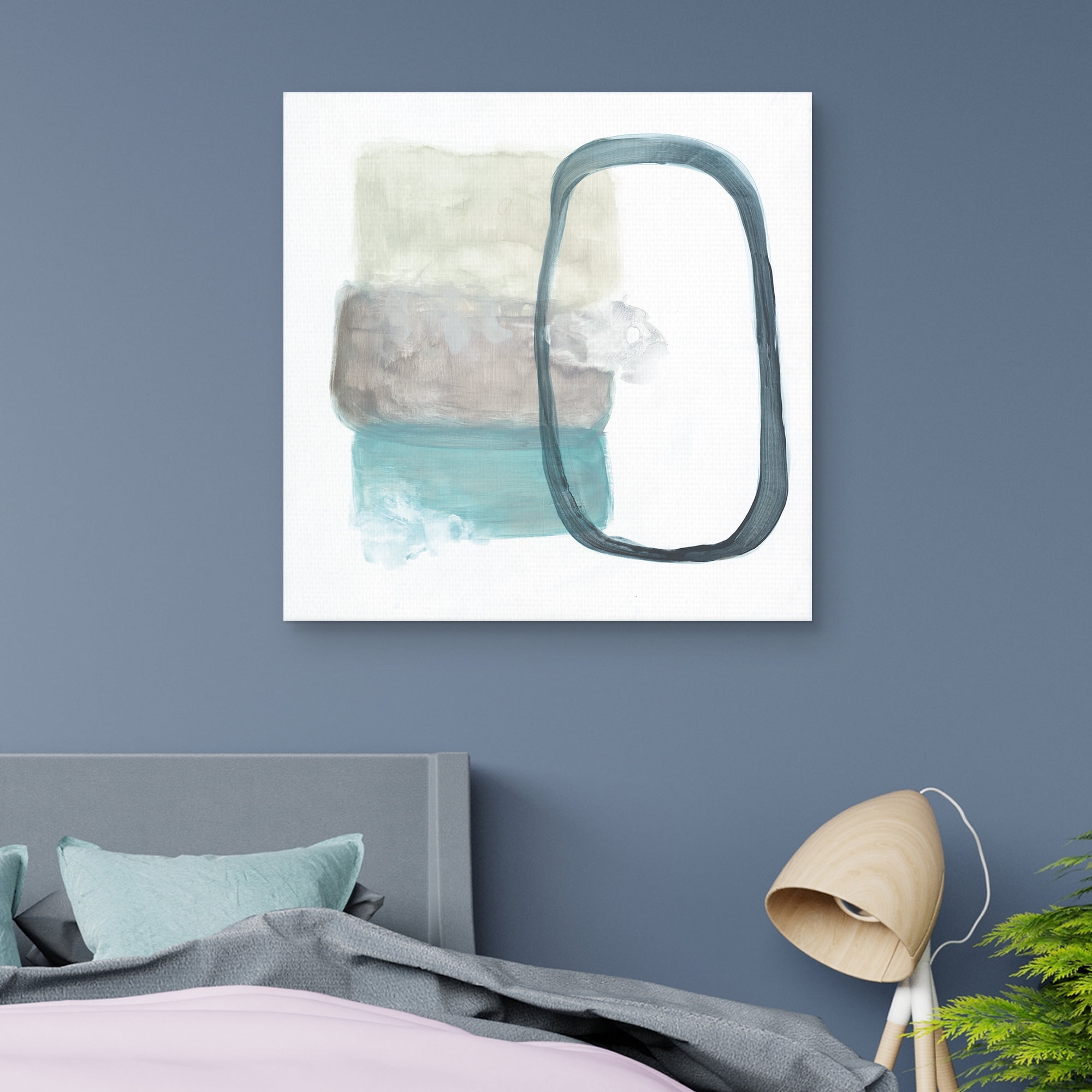 Transparencies Aqua II by Décor Design Canvas Art Print, 1.5" x 35"