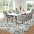 thumbnail image 3 of BERTHMEER 5'x7' Gray Modern Abstract Area Rugs for Living Room Bedroom Dining Room Office Farmhouse Contemporary Rugs Washable non-slip, 3 of 8
