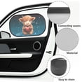 thumbnail image 6 of Yuyamidu Highland Cow Car Window Shade for Baby Red Heart Car Side Window Sun Shade Adorable Auto Rear Sunshade Car Accessories for SUVs Sedans Trucks, 6 of 7