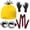 Wine Red, variant on Adult Yellow Cartoon Costume Set, Knit Hat, Silver Goggles, Black Gloves, Suspenders and Tutu Skirt for Halloween
