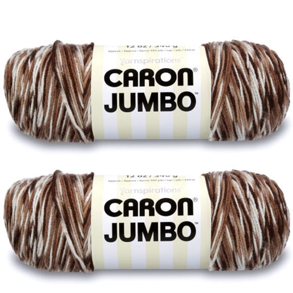 Hilo Caron Jumbo Prints Chocolate Varg 340g/544m Paquete de 2