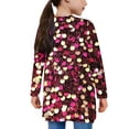thumbnail image 4 of Pretxorve Kids Girls Cardigan Print Jacket Long Sleeve with Pockets Casual Outerwear, 4 of 4