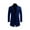 Blue, variant on FRSASU Men Coat Fall/Winter Style Plus Cotton Solid Color Woolen Lapel Men'S Overcoat Jacket