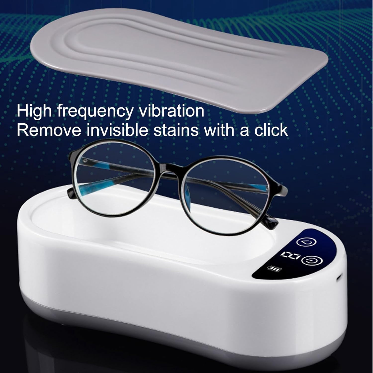 Electric Ultrasonic Cleaner - Quiet Cleaning Machine, Professional Cleaning Tool | Desktop Ultrasonic Jewelry Cleaner With Led Indicator, Ultrasonics Device For Jewelry Watches Silverware Coin