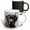 Multicolor, variant on 3drose, Black Lab Pet Dog Labrador Retriever Photo, 11oz Two-tone Black Mug