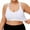 White, variant on ,Women's Post Surgery Bras Front Closure Mastectomy Compression Bra Plus Size Support Wireless Bralettes Purple XXXL