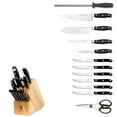 thumbnail image 4 of Henckels Forged Premio 13-Pc Knife Block set, Chef Knife, Paring Knife, Utility Knife, Light Brown, Stainless Steel, 4 of 11