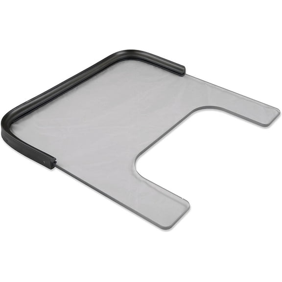 3/8 Inch Poly Wheelchair Tray, Rubber Rim, Child