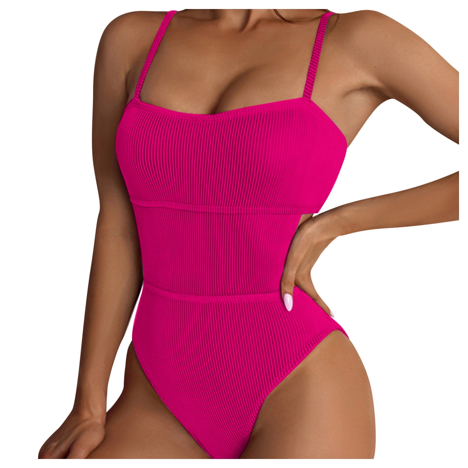 hot pink mesh one piece swimsuit