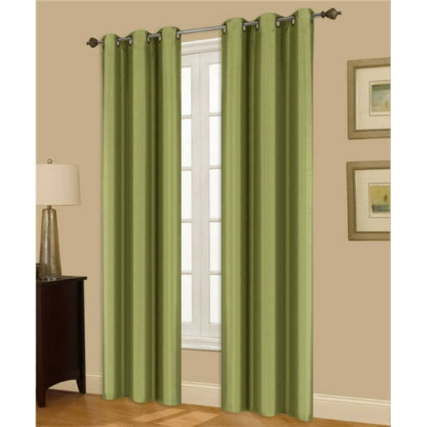 (72) 1 Panel Lime Green Solid Thermal Foam Lined Blackout Heavy Thick