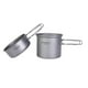 thumbnail image 4 of Titanium Cookware Set Outdoor Cookware Set Lightweight Camping Pot and Plate Portable Cooking Utensils Ideal for Camping and Outdoor Cooking, 4 of 5