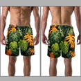thumbnail image 3 of luoweisi Men's Beach Shorts Quick Dry Swim Trunks with Mesh Lining Tropical Leaves 2XL, 3 of 5