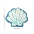 thumbnail image 3 of CaiYueKe Seashells Bathroom Rug, Bathroom Rugs, Ocean Decor Shell Bath Mat Gifts, Cute Seashell Shaped Bath Rugs for Sea Room Decor, Machine Washable & Non-Slip Bath Mat, 16x16 Inch, 3 of 7