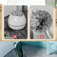 thumbnail image 3 of Yuarrent Escobilla de baño a prueba de fugas, cabezal de Base, cepillos de esquina montados en la pared, secado rápido, accesorios de herramienta de Suministros de limpieza para el hogar Blanco Yuarrent HA063655-02B, 3 of 6