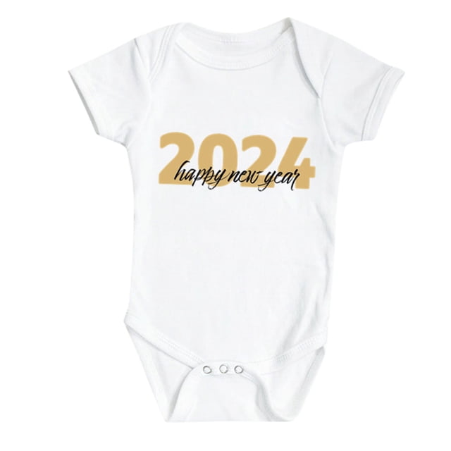 Felwors Bonne Année Barboteuse Bébé Mon Premier Nouvel An Tenues Fille Garçon Justaucorps