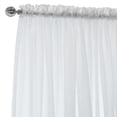 thumbnail image 3 of Rhythm Rod Pocket European Style High Curtain Voile 104" x 63" in White, 3 of 6