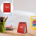 thumbnail image 3 of Shisuyan July 2022 to December 2023 Desk Calendar Red Paper Calendar Set for Home, 3 of 8