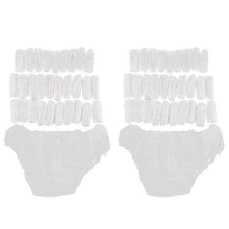 60pcs culottes jetables blanches de maternité jetables accouchement  confortable pour le massage de spa de voyage de maternité, XXL
