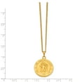 thumbnail image 2 of Gold Saint Christopher Medal 24 Inch Chain Necklace Religious Pendant Charm Patron St, 2 of 6