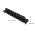 thumbnail image 2 of ETHZZLE Solid Wood Wall Mount Pool Cue Holder Rack with T Shape Design for 6 Cue Storage Black, 2 of 8