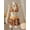 Multicolor 5, variant on Women's Summer Beach Music Festival Flower Pattern Skirt Halter Casual Vacation Style Bikini 3-Piece Set