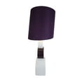 thumbnail image 3 of Elegant Designs LT1038-PRP Stacked Circle Ceramic Table Lamp with Asymmetrical Shade, Purple, 30.31" x 11.81" x 11.81", 3 of 3