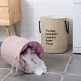 thumbnail image 4 of AAOMASSR Streamline Your Space: The Ultimate Cotton Linen Foldable Laundry Basket for Effortless Organization and Storage,Beige, 4 of 5