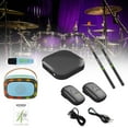 thumbnail image 6 of Virtual Electronic Drum Set, Electric Drumsticks Drum Set, Drum with Drumsticks,Pedals,Bluetooth and 8 Sounds,Electric Tabletop D-rum S-et Machine for Beginners Adults1, 6 of 9