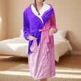 thumbnail image 2 of Jindong Robes en Peluche pour Femmes Robe Longue Chaude Tendance à Manches Longues Peignoir d'Hiver Pyjama Robes pour Femmes, 2 of 5