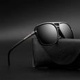 thumbnail image 3 of Mens Polarized Sunglasses UV400 Protection Driving Outdoor Sports Retro Oval Frame TAC Lens Full Frame All Day, 3 of 4