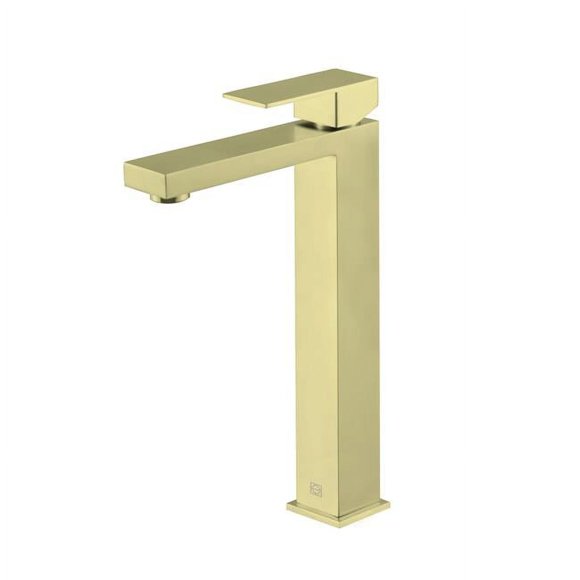 Elegant Kitchen & Bath FAV-1002BGD Jakob Single Hole Single Handle Bathroom Faucet, Brushed Gold