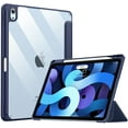 thumbnail image 1 of Case for New iPad Generation, with Pencil Holder, Slim Back Protective Case with Clear Transparent Back Shell & Auto Wake/Sleep(Navy,ipad pro 11(2020/2021)), 1 of 8