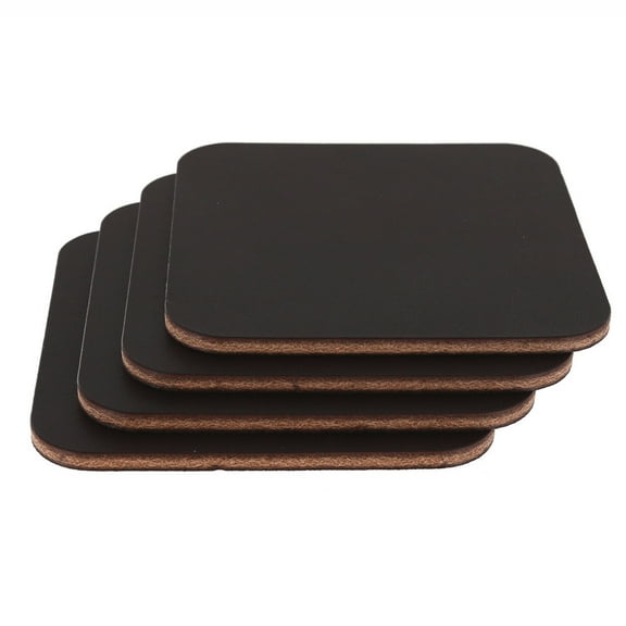 Leather Coasters, Wickett & Craig English Bridle, Square, Dark Brown (4pc set)