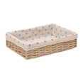 thumbnail image 4 of Baneta de almacenamiento Contenedor de contenedor apilable MacRame Caja de decoración Bandeja decorativa para frutas de cena comida para el 35CMX25CMX9CM, 4 of 8