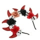 thumbnail image 3 of KAKOWELY Diadema de cuerno de diablo: Diadema de cuerno de Halloween con calavera y flores - Diadema para disfraz de fiesta de Halloween - Accesorio de disfraz de demonio para mujeres y niñas, 3 of 4