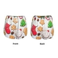 thumbnail image 4 of Disketp Christmas Gingerbread Cookies Print Women's Shorts Workout Shorts for Athletic Gym Running Shorts with Phone Pockets Large, 4 of 8