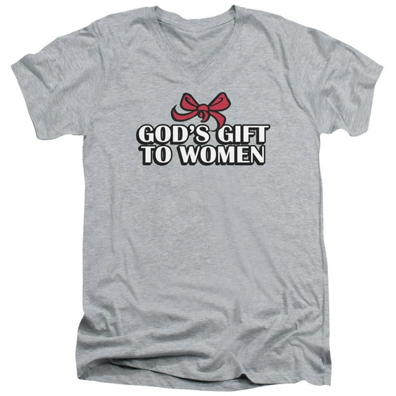 - Gods Gift - Slim Fit V Neck Shirt - X-Large
