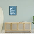 thumbnail image 2 of Stupell Industries Eat Beach Sleep Repeat Blue Script Phrase Graphic Art Black Framed Art Print Wall Art, Design by Lettered and Lined, 2 of 7