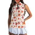 thumbnail image 3 of Whosucclay Maple Leaf Notes Women's Sleeveless Golf Shirts for Womens, Comfortable Soft Womens Golf Shirt for Tennis Athletic XS - 2XL, 3 of 7