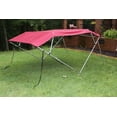 thumbnail image 5 of Vortex Burgundy Pontoon/Deck Boat 4 Bow Bimini Top 8' Long, 97-103" Wide, 54" High Complete Kit, 5 of 6
