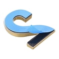 thumbnail image 3 of Uxcell 2.76" ABS Plating Self Adhesive House Number 2 Gold Tone, 3 of 5