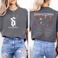 thumbnail image 2 of Shinedown tour 2026 Logo White T-shirt Sizes S-5XL, 2 of 5