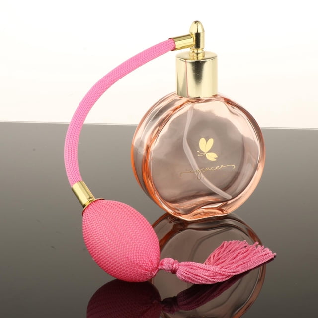 Atomizador de Botella de Perfume de Recargable Portátil de 75 Ml para Desinfectante Decoración Del Coche Decoración Spray rosa Spray largo rosa Yinane Botellas de perfume